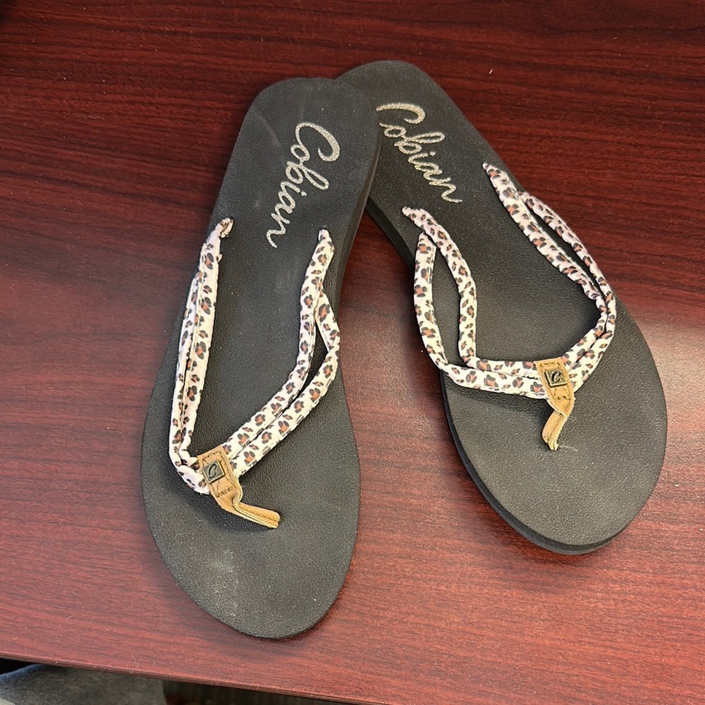 Cobian Black and Tan Sandals with Minimalist Design